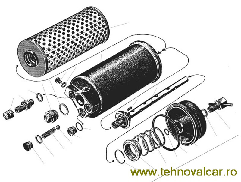 Filtru_element_filtrant_Ulei_motor_D6_D12_UD12_autofreza_zapada_D-902_Ural-375_Zil-131_D-470